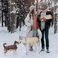 thumbnail image 7 of Kuoser Reversible Dog Coat Adjustable British Style Plaid Pet Jacket, Waterproof and Windproof, Brown, XXXL, 7 of 7