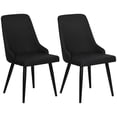 thumbnail image 1 of HOMCOM Dining Chair Set of 2, Fabric Upholstered Side Chairs for Kitchen, 1 of 9