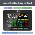 Weather Stations Wireless Indoor Outdoor Temperature Humidity VA Color Display Weather Forecast
