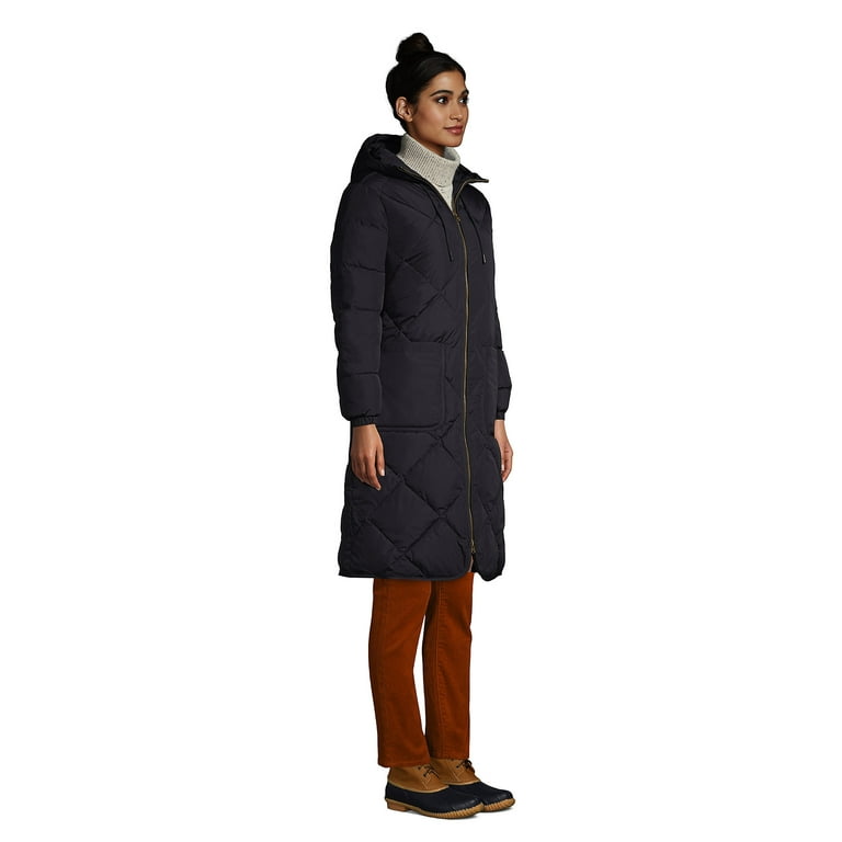 Women's Insulated Quilted Primaloft ThermoPlume Maxi Winter Coat