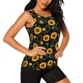 thumbnail image 2 of Easygdp Sunflowers3 Women's Workout Tank Top, Running Top, Hiking Shirt, Quick-Dry for Running, Yoga, Hiking - Large, 2 of 9