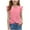 Pink, variant on vdgthytj Girls Ruffle Sleeve Shirts Kids Summer Crewneck Twist Front Tee Tops Casual Cute Blouse 5-13 Years