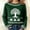 Green 2, variant on Women's Oversized Sweaters 2026 St. Patrick's Day Shamrock Graphic Knit Sweatshirts Long Sleeve Round Neck Y2k Spring Tops