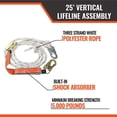 thumbnail image 3 of Vertical Lifeline Assembly Rope Size: 25', 3 of 6
