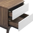 thumbnail image 2 of Mesita de noche Table Modway Envision con 2 cajones, color blanco nogal, 2 of 7
