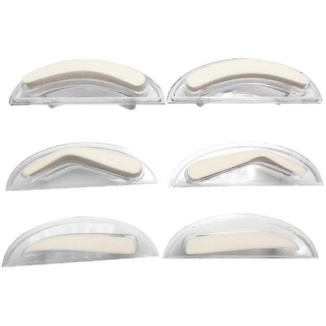 Adjustable Eyebrow Stamp,waterproof Eyebrow Powder Stamper Kit Eyebrows Makeup Tools With Arched Eyebrow Sponge And Handle For Beginners