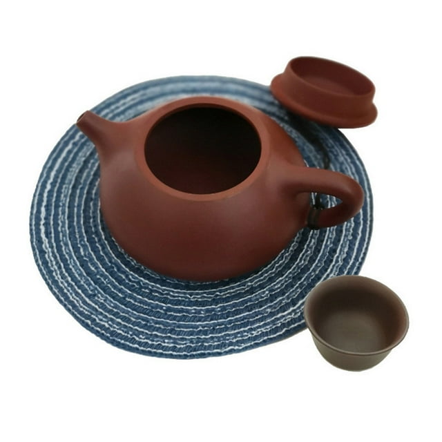 Dvruxg Placemats Washable Woven Vinyl Placemats for Dining Table Easy To Clean Plastic Placemats Dining Table Set