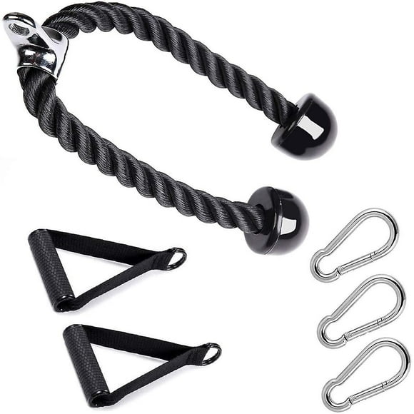 Triceps Push Pull Down Rope Cord, Duty Tricep Rope Cable For Multi Gym &