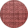 thumbnail image 1 of Ahgly Company Indoor Round Abstract Red Modern Area Rugs, 3' Round, 1 of 4
