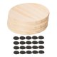 thumbnail image 4 of 5 Posavasos de Madera Sin Terminar de 4 Pulgadas para Decoración Del Hogar, Multifuncionales, con Almohadillas Antideslizantes, Resistentes Al P, 4 of 9