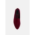 thumbnail image 6 of LUXE-LAP Burgundy Velvet Handcrafted Loafers, 6 of 7
