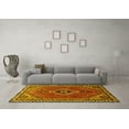 thumbnail image 3 of Ahgly Company Machine Washable Indoor Rectangle Persian Yellow Traditional Area Rugs, 2' x 5', 3 of 4
