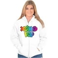 thumbnail image 3 of XOMG POP Colorful Neon Rainbow Logo Women Plus Size Zipper Hoodie Brisco Brands 5X, 3 of 5