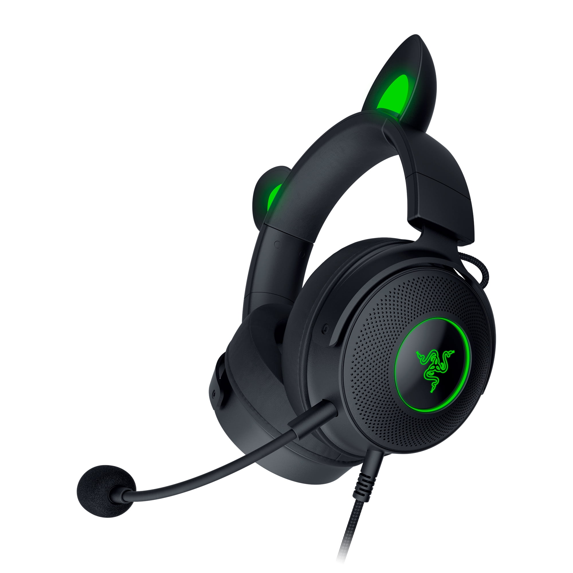 Razer Kraken Kitty V2 Pro Wired Gaming Headset for PC, Interchangable Ears,  Chroma RGB, Quartz 