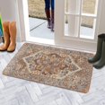 thumbnail image 5 of Bohemian Brown Ethnic Rug Welcome Door Mat Decorative Doormat Farmhouse Low-Profile Floor Rug Switch Mat for Home Indoor Outdoor Decorations 17 X 30 Inch, 5 of 6