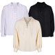 thumbnail image 2 of Disfraz de pirata caballero medieval para hombre adulto, camisa medieval renacentista, ropa de manga larga con cordones, camisas, traje vintage de Halloween, 2 of 5