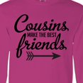 thumbnail image 4 of Inktastic Cousins Make the Best Friends with Arrow Long Sleeve T-Shirt, 4 of 5