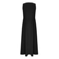 thumbnail image 5 of Liquidation d'Été 2025! Robe pour Femme Grande Taille, Liquidation de Robes d'Été pour Femmes, Robe Longue d'Été en Coton pour Femme à Col Rond Sans Manches, 5 of 5