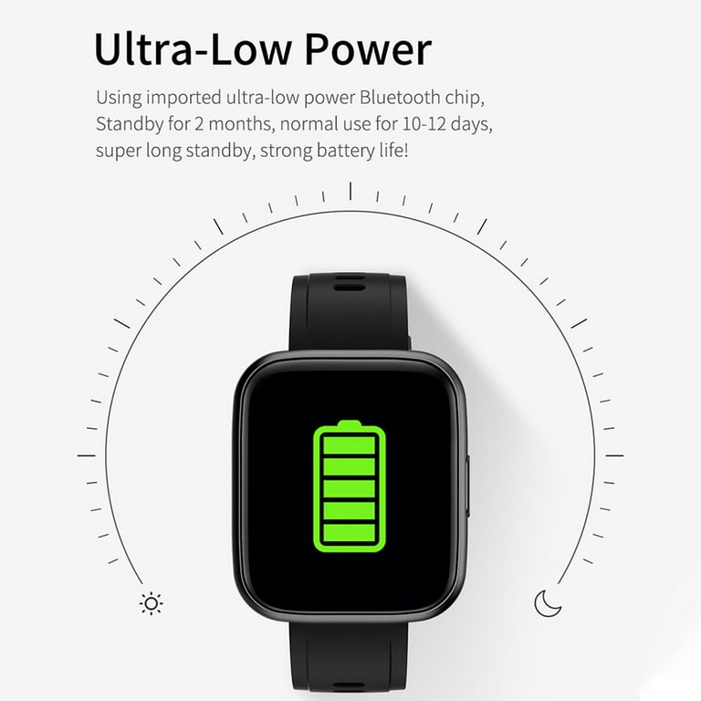 1.3 inch smart bluetooth watch 2025 accurate pedometer deeply life waterproof app