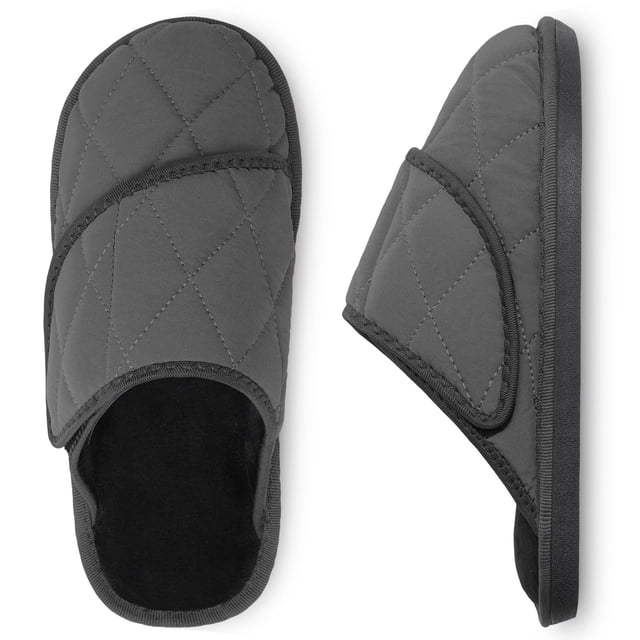 Espuma viscoelástica House Slippers Besroad para hombre, color gris oscuro