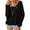 Black, variant on PRETTYGARDEN Women's Oversized Sweaters Casual Long Sleeve Scoop Neck Pullover Tops Loose Cozy Knit Fall Outfits