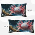 thumbnail image 2 of Disketp Bubbles Axolotl Fantasy Pillowcase, Queen Size Pillow Cases for Bedroom,Office,Sofa, Pillow Cover with Envelope Closure - 20x36in, 2 of 7
