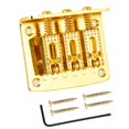 thumbnail image 1 of Puente de Cola RíGida para Guitarra de 3 Cuerdas para Caja de Puros, Piezas de Guitarra EléCtrica Reemplazo de Guitarra Cromo, Dorado, 1 of 5