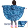 thumbnail image 4 of Poncho de lluvia para niños con capucha, ropa impermeable para niñas y niños pequeños, 4 of 5