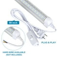 thumbnail image 3 of BEISHIJIA BSK.BESTKA 20 Pack, LED Shop Light, 8FT 120W 18800LM 6000K, Cold White, V Shape, Clear Cover, Linkable T8 LED Tube Lights, LED Shop Lights for Garage 8 Foot with Plug, 3 of 8