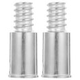thumbnail image 4 of Raindrops 2 Pcs Broom Handle Threaded End Threaded Connector 6.80X2.40X2.40CM Silver, 4 of 8