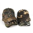 thumbnail image 3 of 1 Uds gorra de béisbol de camuflaje gorra ajustable gorras de béisbol del ejército protector solar de verano sombreros de béisbol de pesca en la jungla al aire libre, 3 of 4