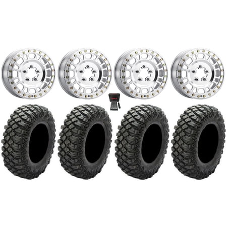 Method 412 15×6 Wheels Raw (5+1) 33 Crawler XR Tires Polaris RZR Turbo R & Pro R Ranger 1500 Xpedition