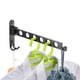thumbnail image 1 of Colgador De Ropa Plegable Que Ahorra Espacio 90 Grados Celsius Tendedero Plegable Para Ropa Con 6 Agujeros Negro, 1 of 7