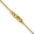 thumbnail image 2 of Auriga Fine Jewelry 14K Yellow Gold 1.25mm Rolo Chain Necklace 18 inch for Women, 2 of 6