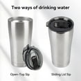 thumbnail image 6 of (3 pack) Ozark Trail 22 oz Stainless Steel Insulated Tumbler, Silver, 6 of 19