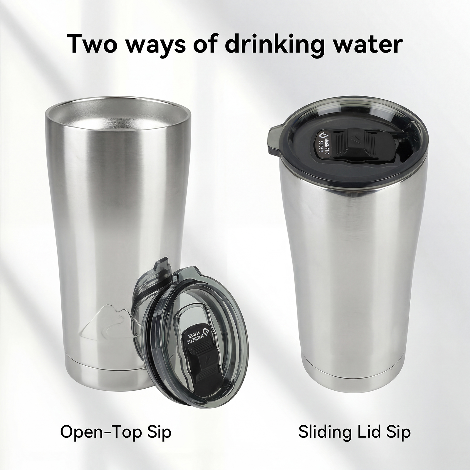 Vaso térmico de acero inoxidable de 22 oz Ozark Trail, plateado 4