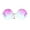 purple, variant on Hippie Oceanic Gradient Large Circle Lens Sunglasses Purple