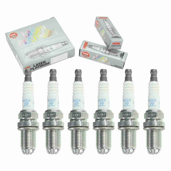 6 pc NGK Laser Platinum Spark Plugs compatible with Audi A4 Quattro 2.8L V6 1998-2001