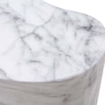 thumbnail image 2 of TOV Furniture Slab White Marble Side Table, 2 of 6