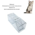 thumbnail image 4 of Jaula De Metal Para Gatos, Jaula Para Mascotas Que Ahorra Espacio, Portátil, Fácil De Almacenar, Plegable, Duradera, Alambre De Acero Dulce Para Interiores Para Gatos Medianos, 4 of 7