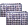 thumbnail image 1 of Extra Large Strong Laundry Storage Bag, Multipurpose Heavy Duty Rip Bags for Moving, Laundry, Shopping, Toy and Clothes Storage, Travel (Blue, 2PCS), 1 of 8