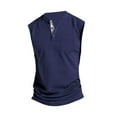 thumbnail image 4 of Aofany Tank Tops for Men Big and Tall Plus Size Sleeveless V Neck Loose T Shirts with Pockets Casual Solid Lightweight Pullover Muscle T-Shirts, 4 of 4