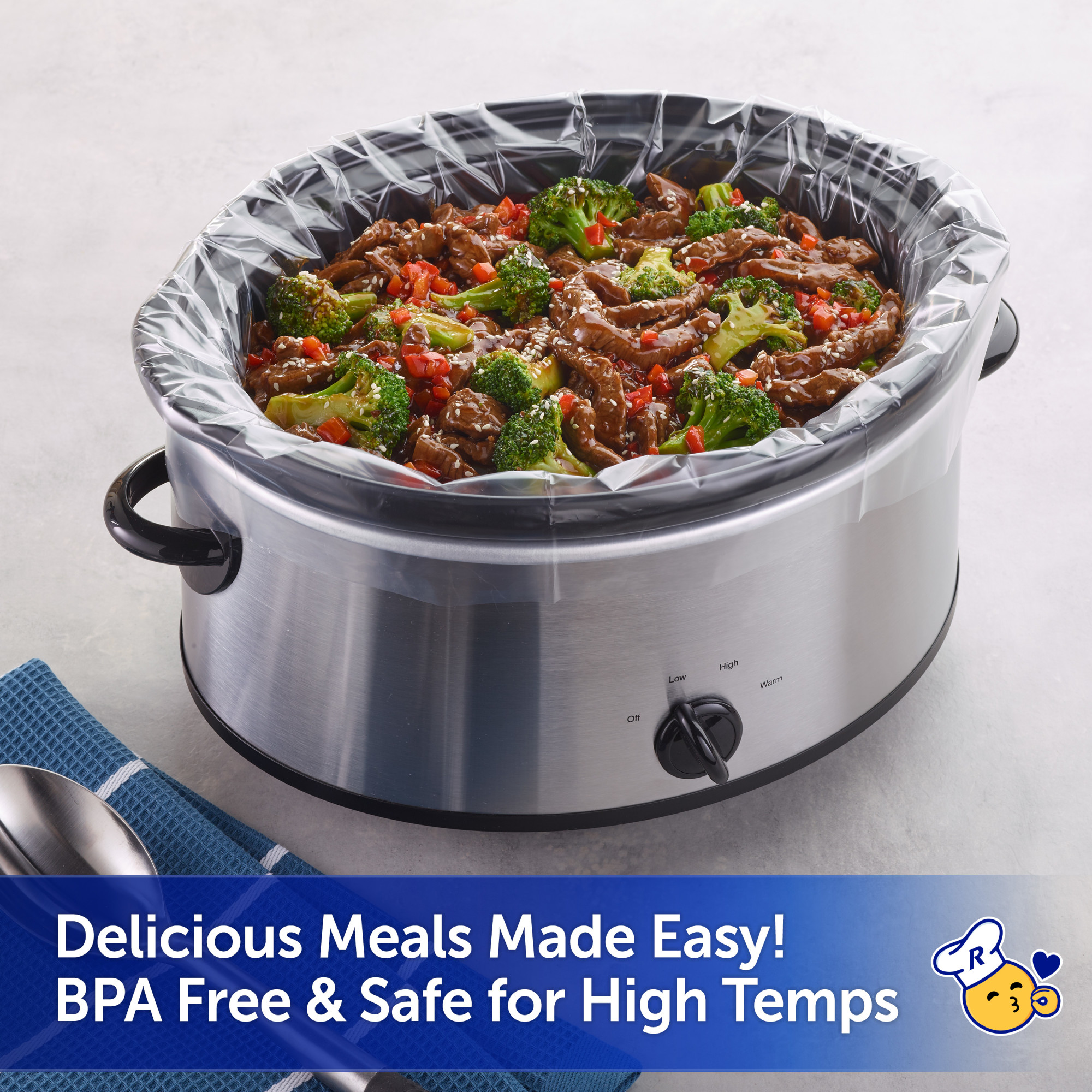 Reynolds Kitchens Slow Cooker Liners, Regular (Fits 3-8 Quarts), 24 Count – BPA Free