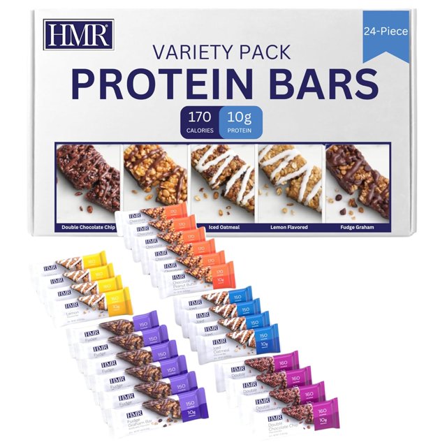 Bar, Fudge Graham Protein Bar | Nutritious Snack to Support Weight Maintenance | Low Calorie Dessert | 10g of Protein | 24 Count