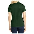 thumbnail image 2 of Yellow Rooster Women’s Micropique Sport-Wick Polo T-Shirts Forest Green XS, 2 of 6