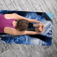 thumbnail image 5 of Pray Yoga Towel with Storage Bag, 72.8"x26.8", Suitable for Yoga, Pilates, Fitness, Gym Towels, 5 of 6