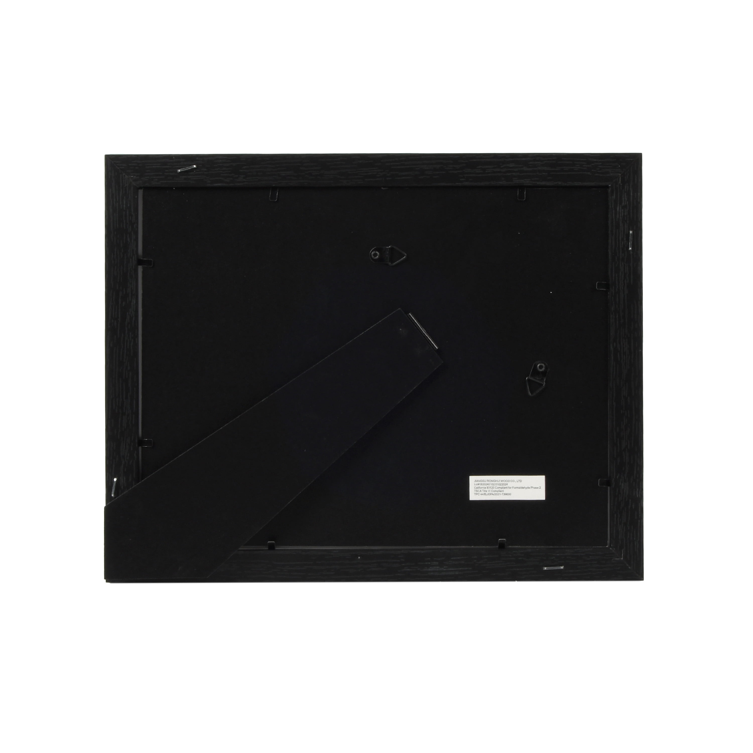 Mainstays 8.5 x 11 in Document Certificate Picture Frame, Tabletop or Wall Display, Black