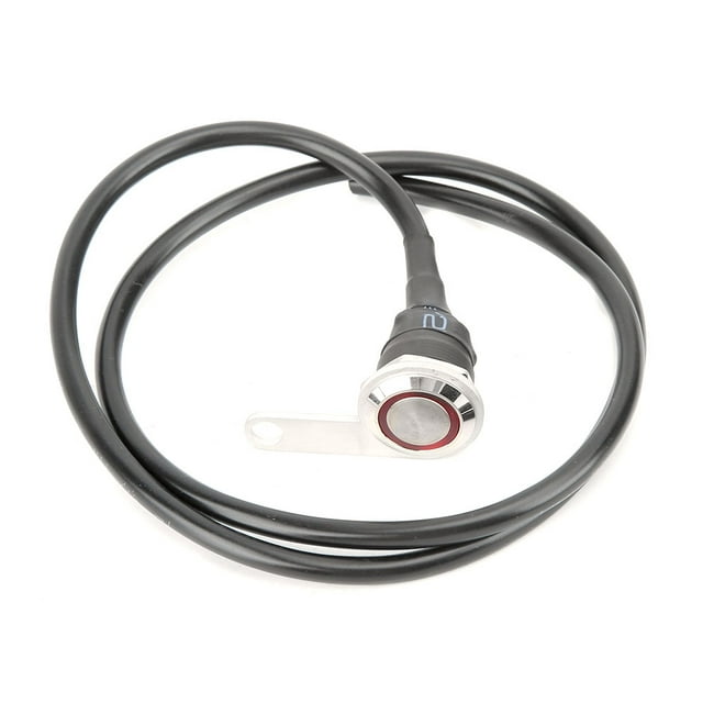 Interrupteur en Acier Inoxydable pour Moto avec Bouton de Réinitialisation et Indicateur Lumineux 12V Accessoires de Modification en Acier Inoxydable