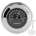 thumbnail image 2 of 1in 7/8in Handlebar Mount Thermometer 50 degrees Celsius  Measuring Dial Weatherproof for Motorcycle, 2 of 7