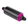 thumbnail image 2 of Filtro de gasolina universal de alto flujo AN6 de aluminio de 100 micrones para coche y camión, color morado, 2 of 13
